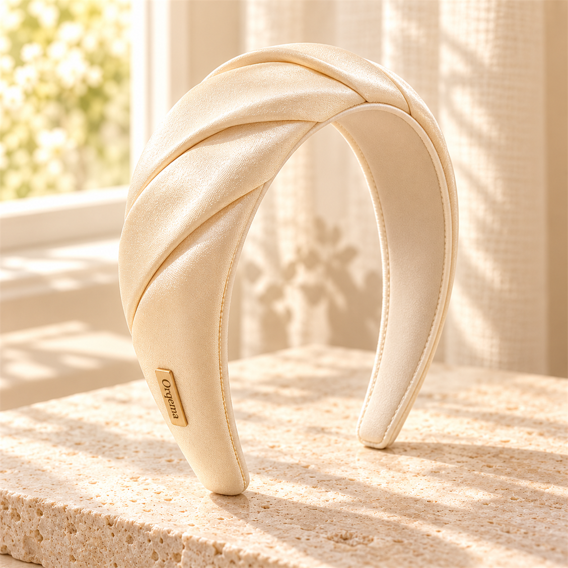 Orqema Padded Satin Headband - secondary product view