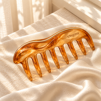 Orqema Wide-Tooth Amber Hair Clip - secondary product view